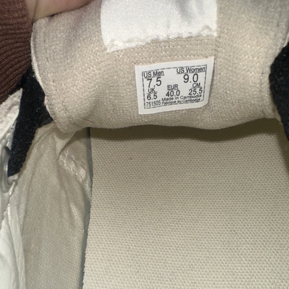 Vans Women's Beige and Black Sneakers - Picture 5 of 5